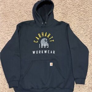 Carhartt Black and Yellow Workwear Hoodie